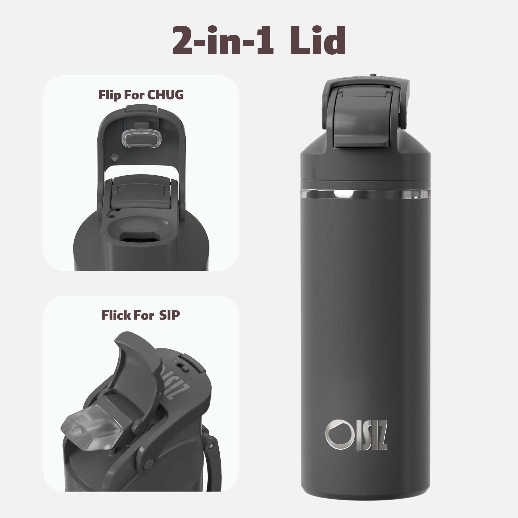 OISIZ Vic-wing 20oz Stainless Steel Water Bottle